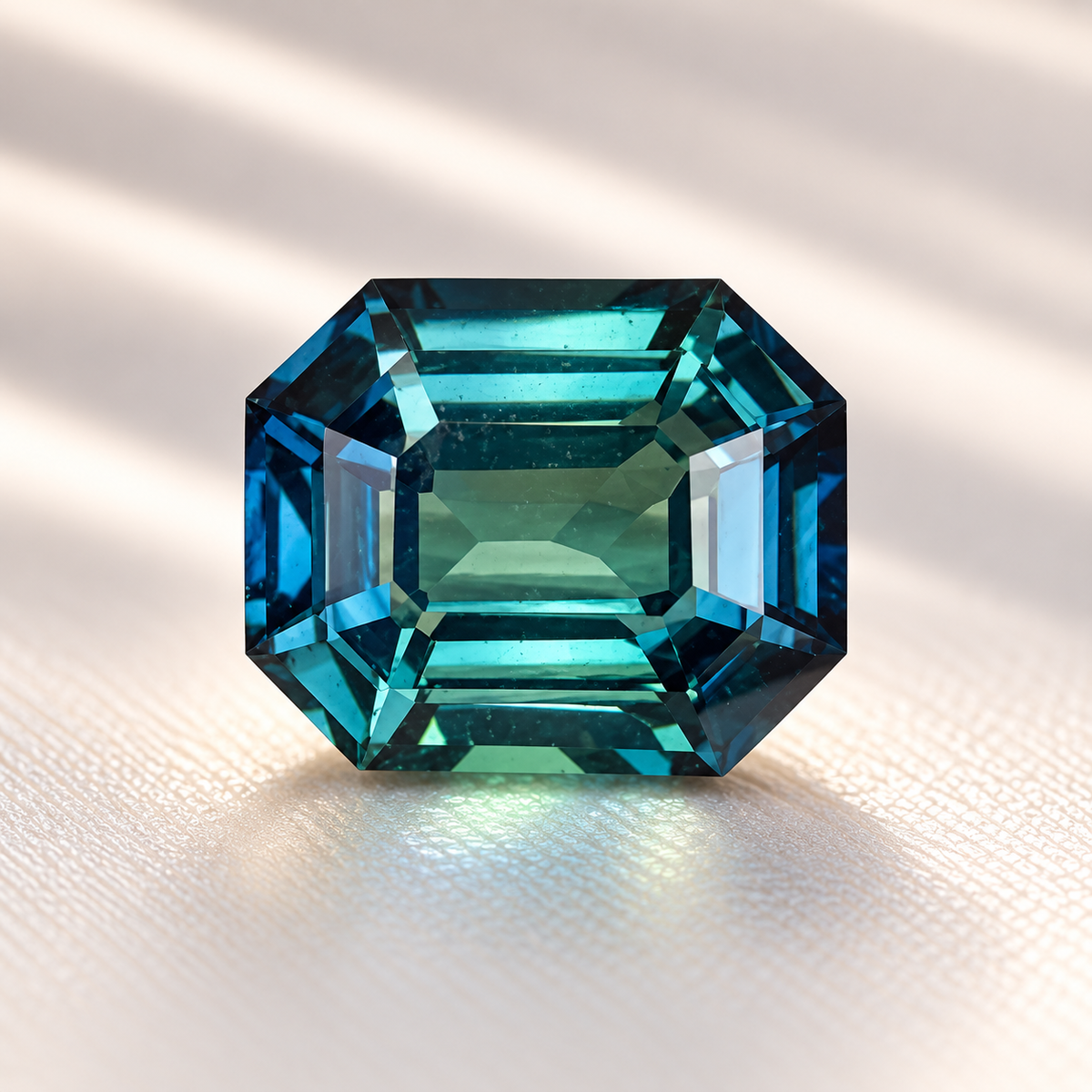 Natural Bi-Color Teal Sapphire – 1.18 Carats - (H)