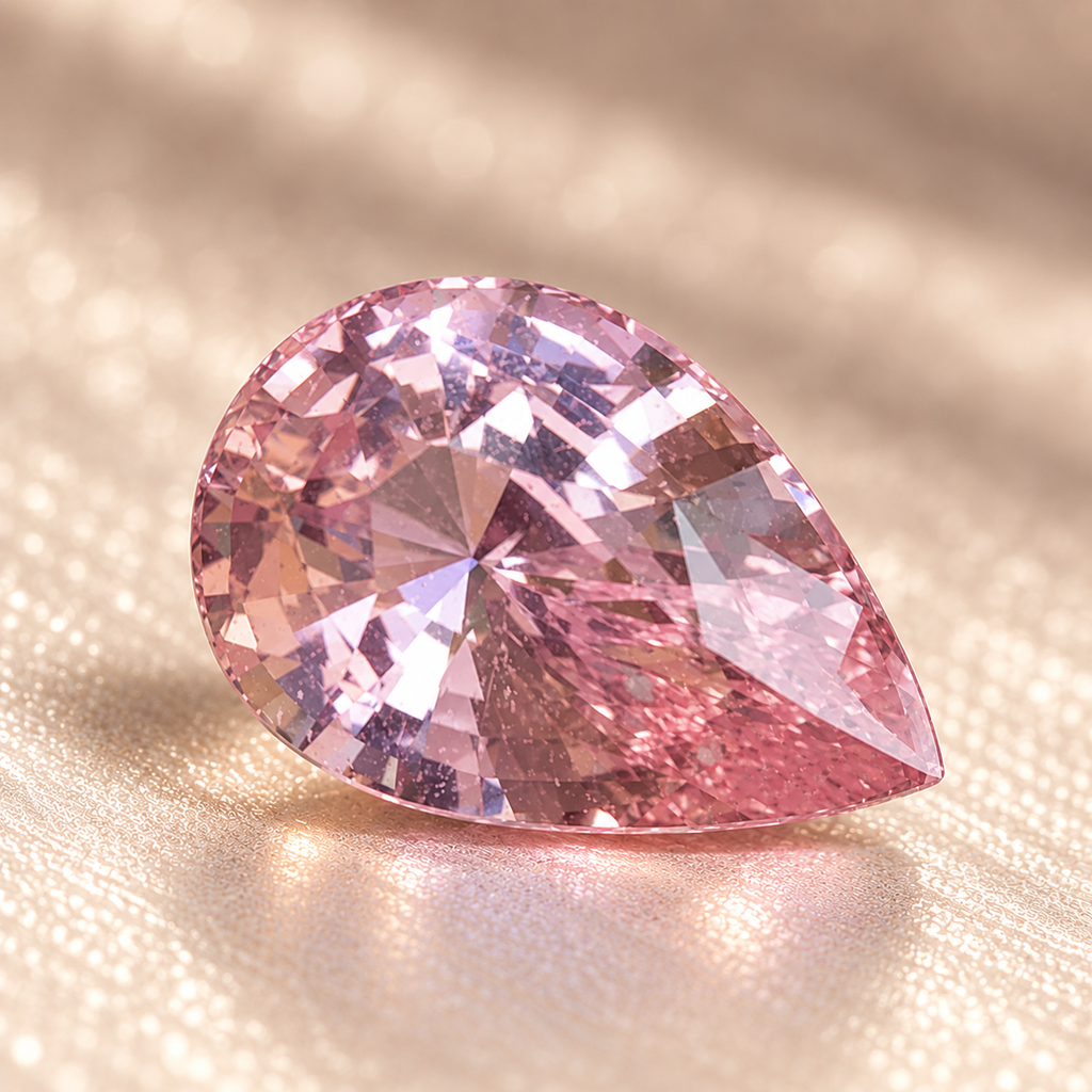 Natural Padparadscha Sapphire – 4.56 Carats - Pear Cut - UnHeated