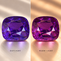 Natural Royal Purple Sapphire – 13.45 Carats - (N) - Unheated - Color Change