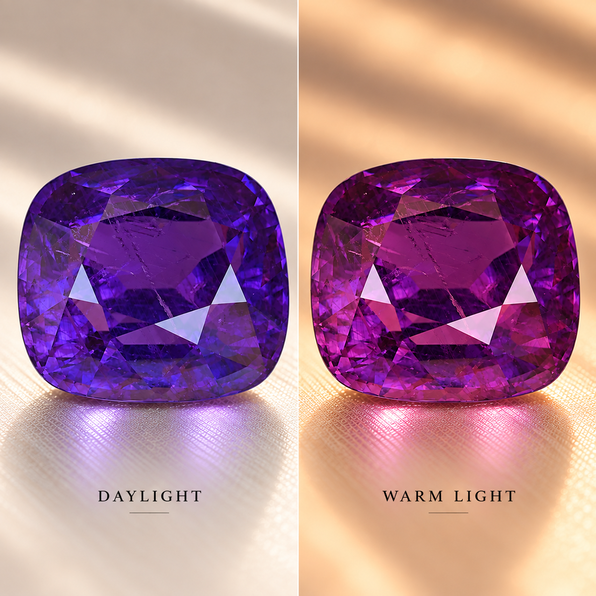 Natural Royal Purple Sapphire – 13.45 Carats - (N) - Unheated - Color Change