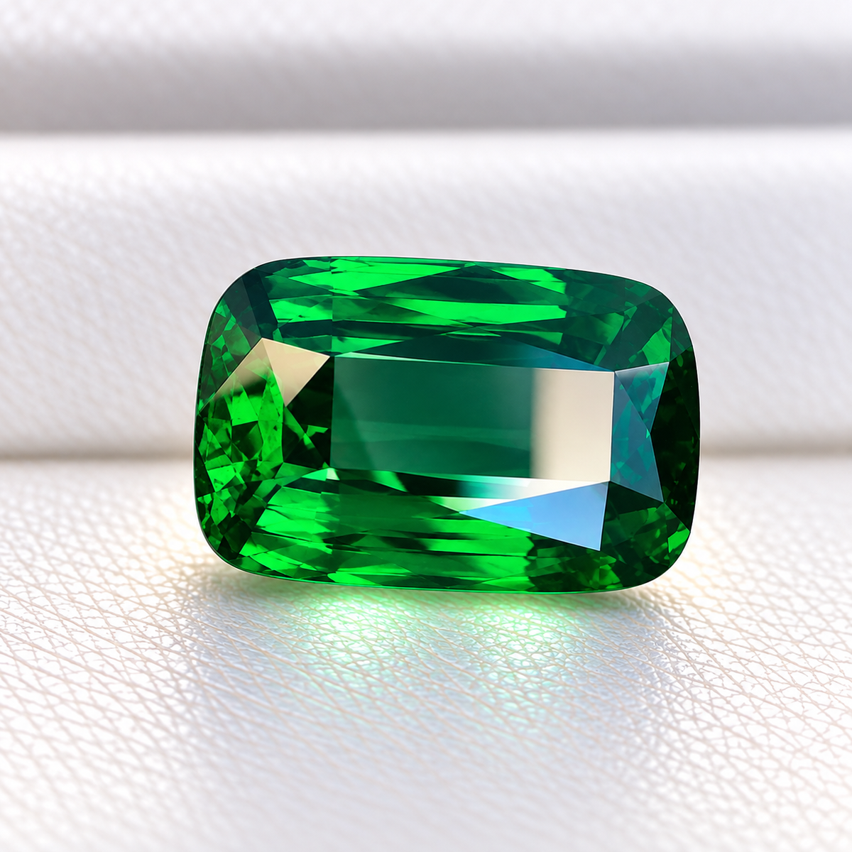 Natural Kijani Green Tsavorite Garnet – 5.35 Carats - Merelani Hills, Tanzania - Exceptional Color - Bellarephone Certified